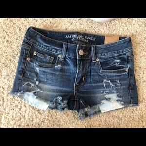 American Eagle distressed shorts